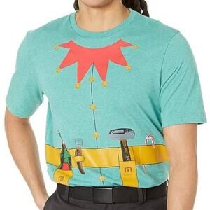 Travis Mathew NWT Men's Falalalala Heather Green Christmas Shirt Size XL Novelty